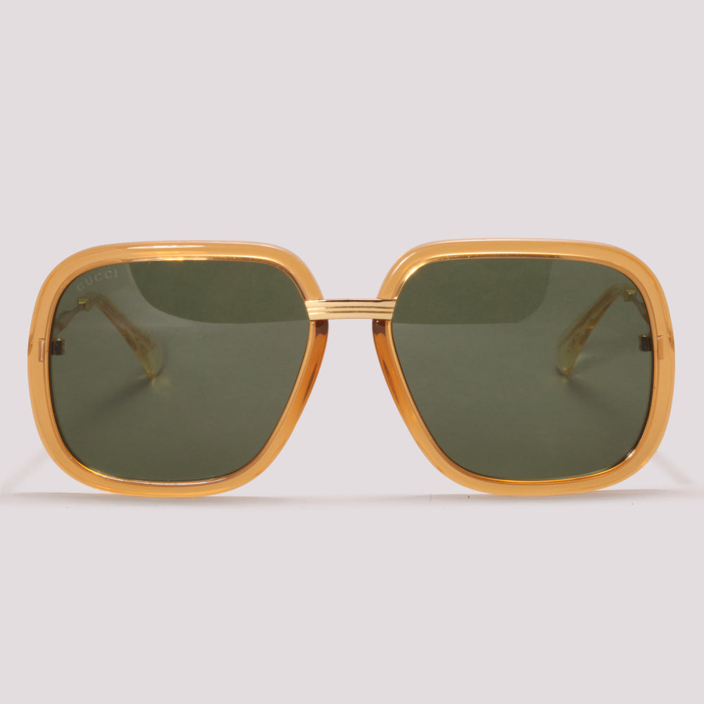Gucci GG0905S 003 Nude Translúcido Verde Total - Sol - 60 mm