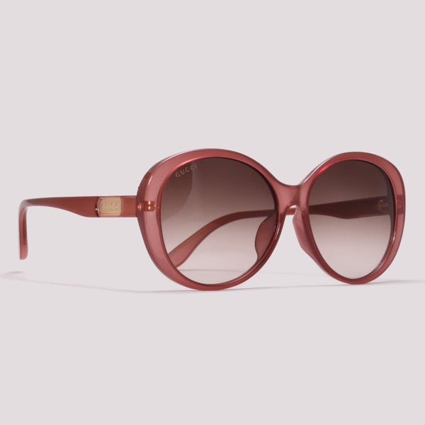Gucci GG0793SK 003 Rosa Translúcido - Sol - 59 mm – Óculos Shop display picture 3