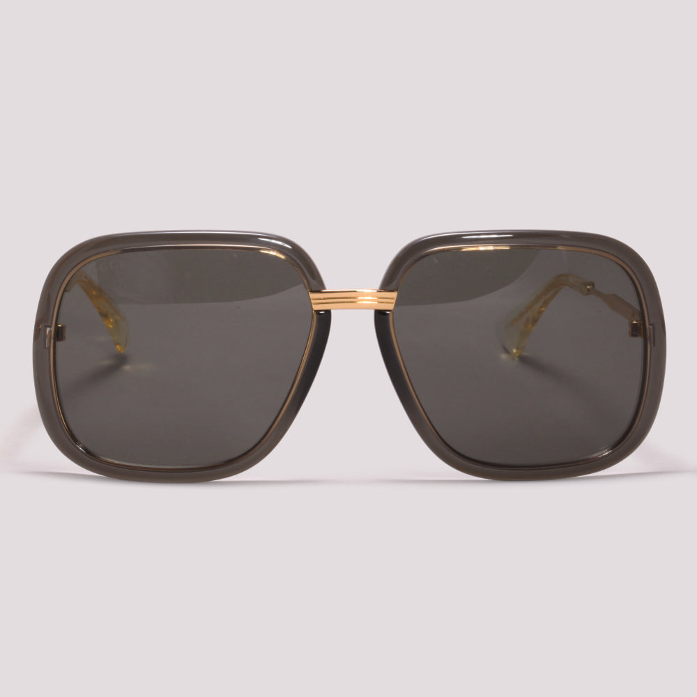 Gucci GG0905S 001 Preto e Dourado - Sol - 60 mm