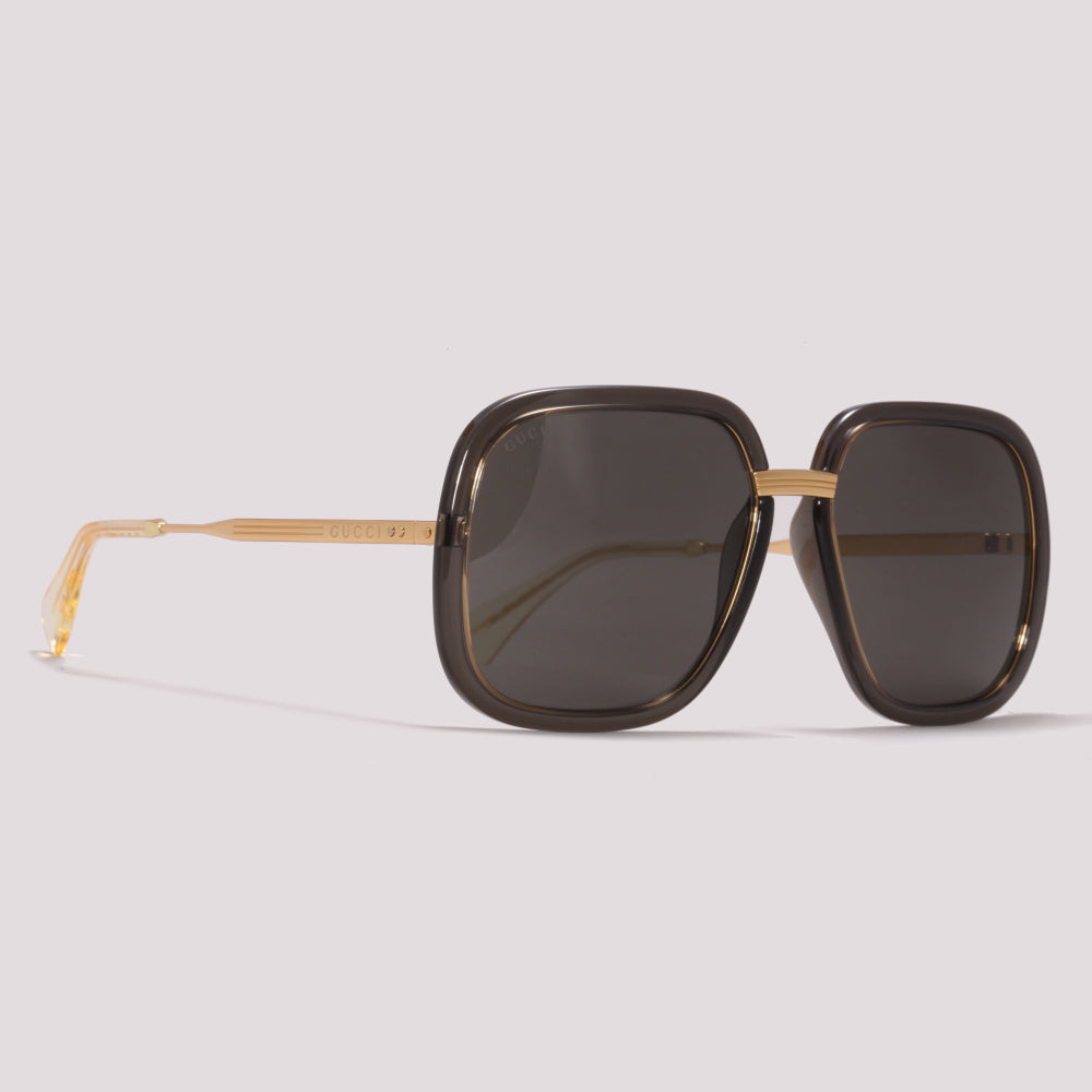 Gucci GG0905S 001 Preto e Dourado - Sol - 60 mm