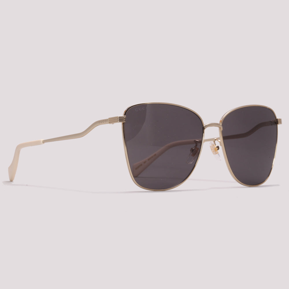 Gucci GG0970S 001 Dourado Cinza Total - Sol - 60 mm