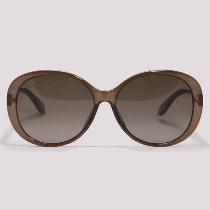 Gucci GG0793SK 002 Marrom Translúcido Marrom Degradê - Sol - 59 mm