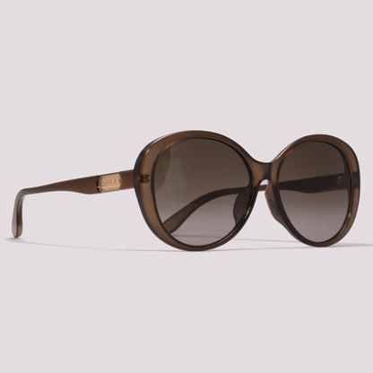 Gucci GG0793SK 002 Marrom Translúcido Marrom Degradê - Sol - 59 mm