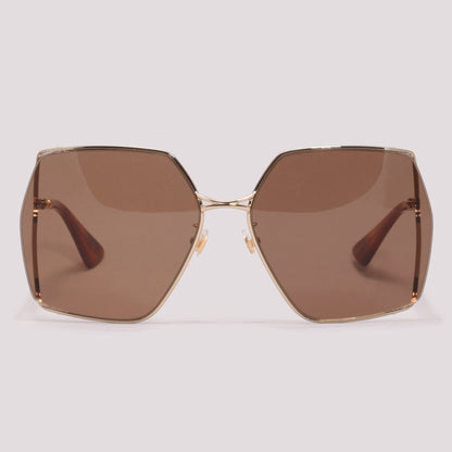 Gucci GG0817S 002 Dourado -Sol - 65 mm