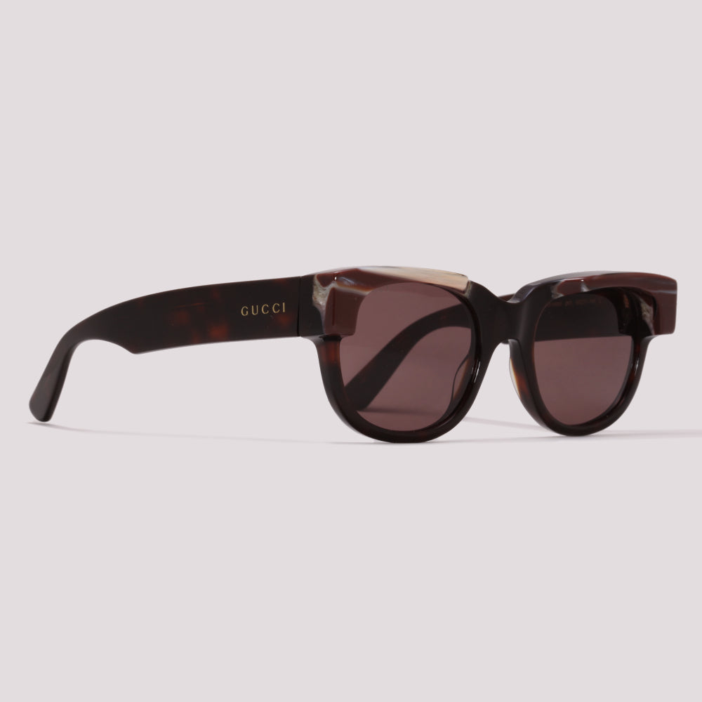 Gucci GG1165S 002 Marrom Mesclado - Sol -  53 mm