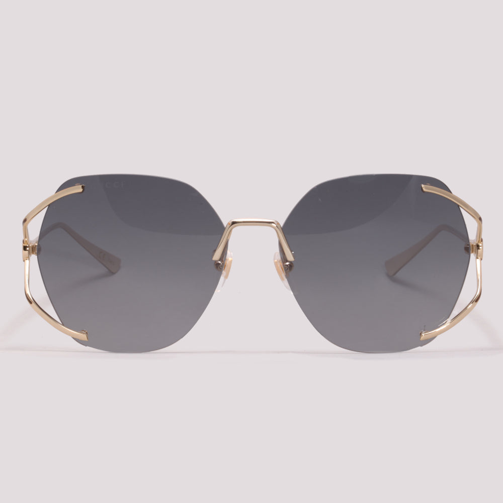 Gucci GG0651S 002 Dourado e Marrom Preto Degradê - Sol - 59 mm