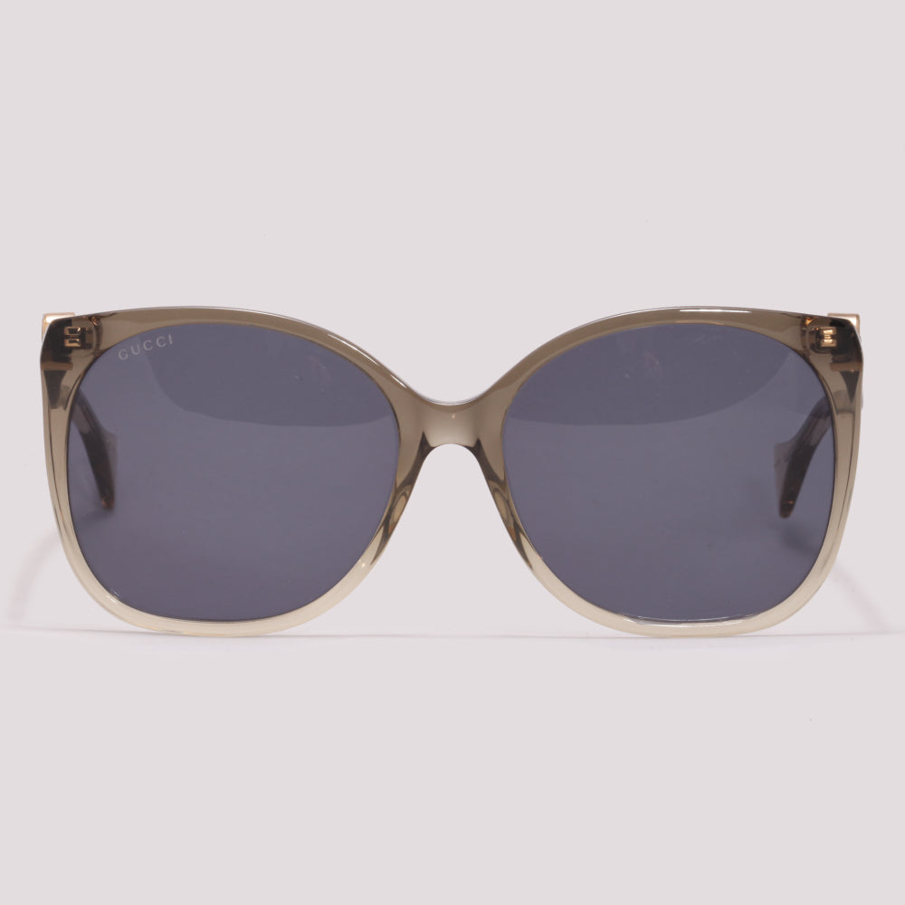 Gucci GG1010S 002 Cinza Degradê Preto Total - Sol - 60 mm