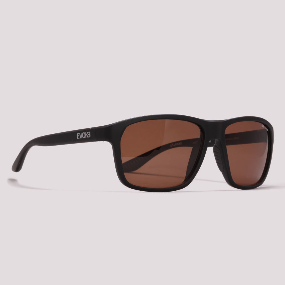 Evoke For You DS107 A11 Preto Fosco Marrom - Sol - 59 mm