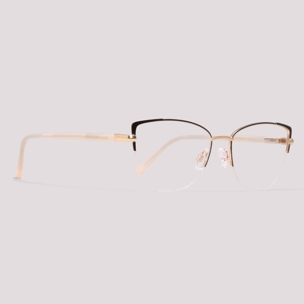 Jean Marcell JM1033 09A Dourado - Grau - 55 mm – Óculos Shop