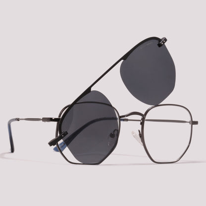 Atitude Attach Bridge 02A Clip On Grafite Brilho Preto - Grau  - 51 mm