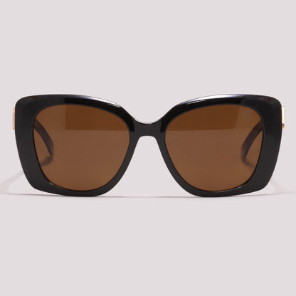 Colcci Ellen Preto e Marrom Mesclado Marrom Polarizado - Sol - 53 mm