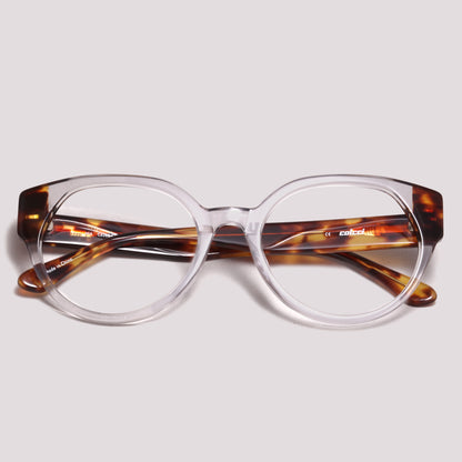 Colcci Mia Marrom Mesclado e Transparente Brilho - Grau - 54 mm