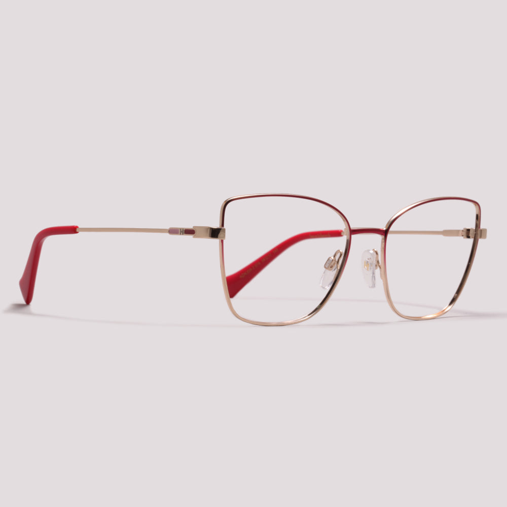 Hickmann Azaleia 2 07A Dourado e Vermelho - Grau - 54 mm