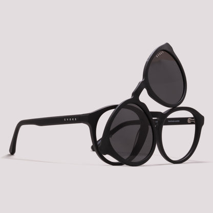 Evoke Clip on Round II A11 Preto- Grau - 52 mm