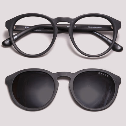 Evoke Clip on Round II A11 Preto- Grau - 52 mm