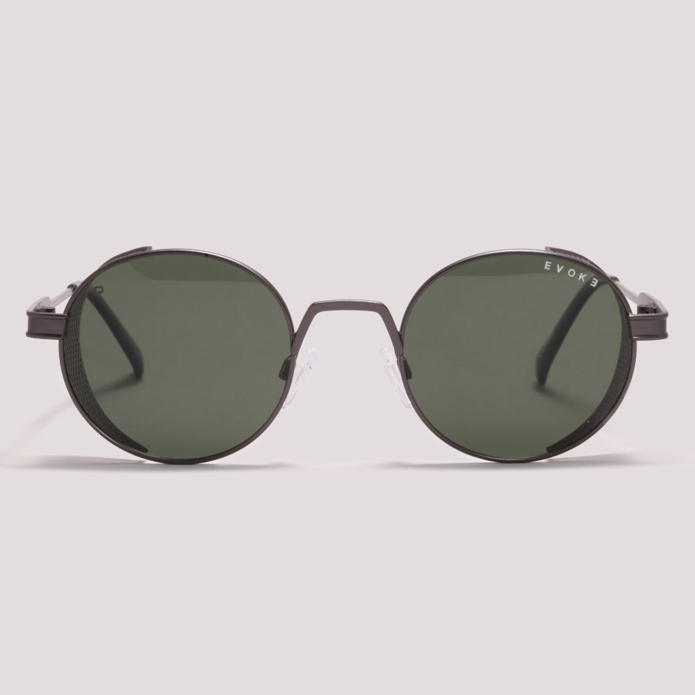 Evoke EVK 67 02BP Cinza Fosco Verde Polarizado - Sol - 50 mm