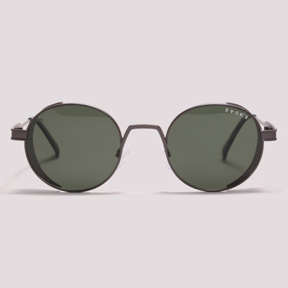 Evoke EVK 67 02BP Cinza Fosco Verde Polarizado - Sol - 50 mm