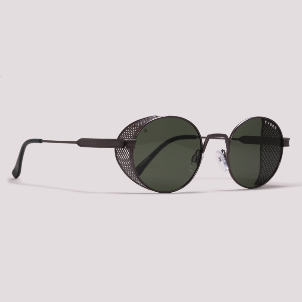 Evoke EVK 67 02BP Cinza Fosco Verde Polarizado - Sol - 50 mm