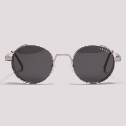 Evoke EVK 67 03BP Prata Fosco Preto Polarizado - Sol - 50 mm