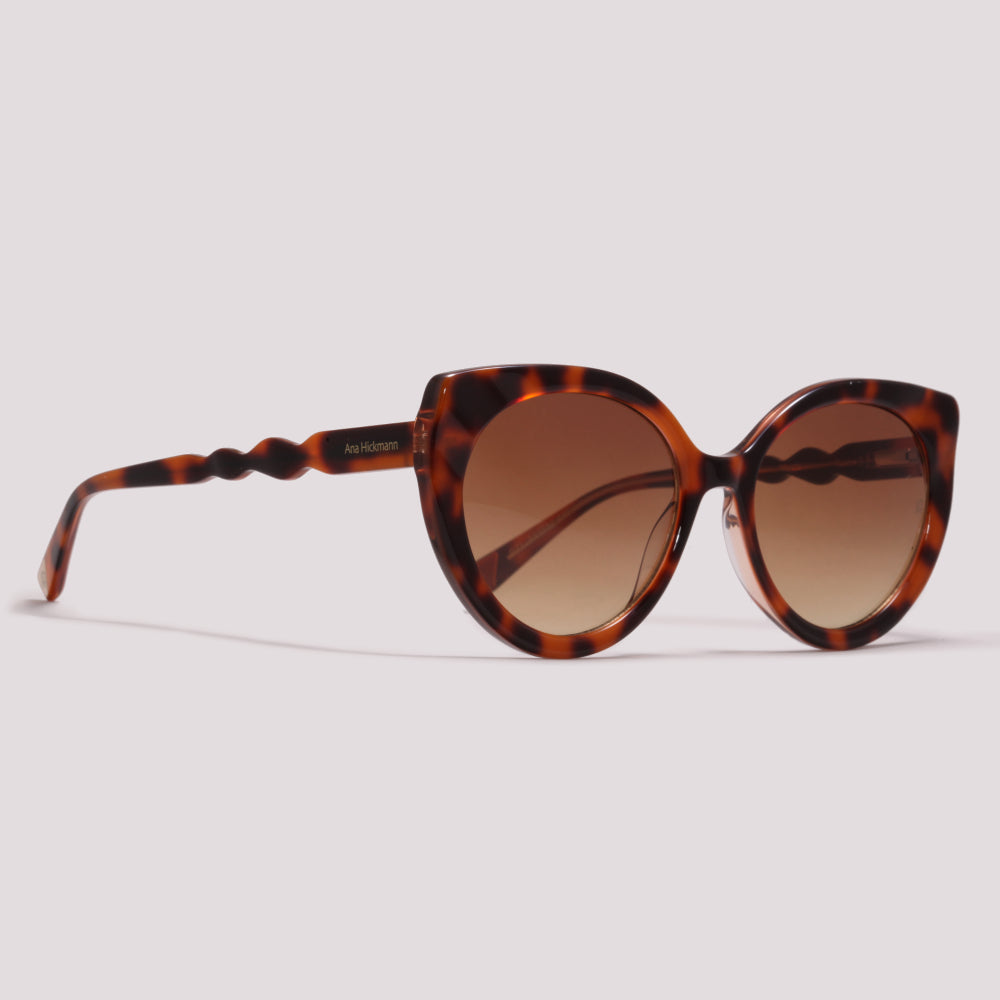 Ana Hickmann Nina 1 G21 Marrom Mesclado Marrom Degradê - Sol - 54 mm