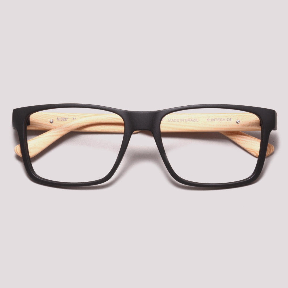 HB Polytech 3 0537 Matte Black/ Wood - Grau - 53 mm