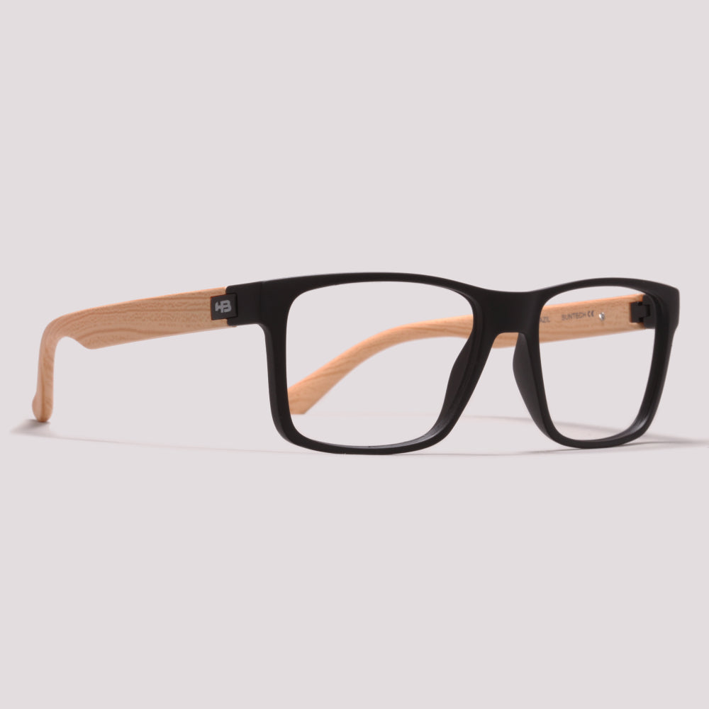 HB Polytech 3 0537 Matte Black/ Wood - Grau - 53 mm
