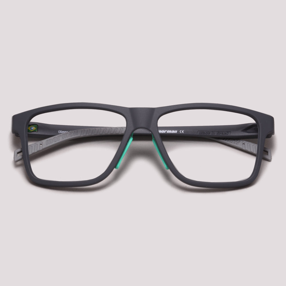 Mormaii Olimpo Cinza Fosco com Verde - Grau - 57 mm