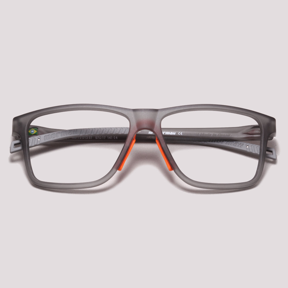 Mormaii Olimpo Cinza Fosco e Laranja - Grau - 57 mm