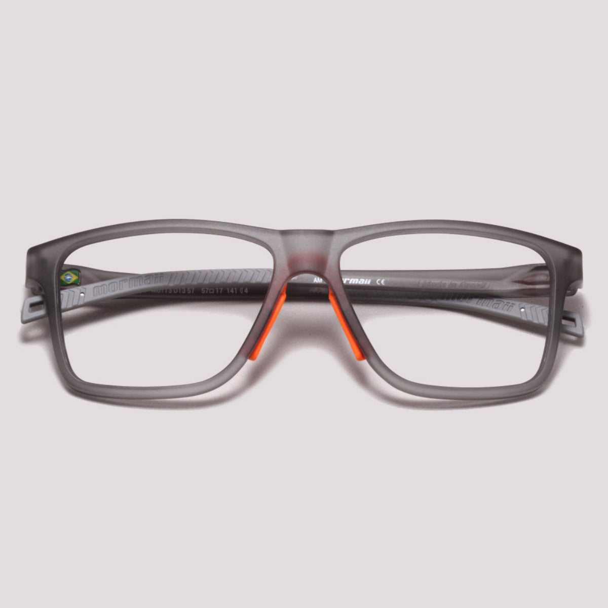 Mormaii Olimpo Cinza Fosco e Laranja - Grau - 57 mm