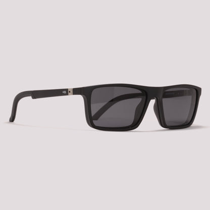 HB Switch 3 0531 Clip on Matte Black Polarized Gray - Grau - 55 mm