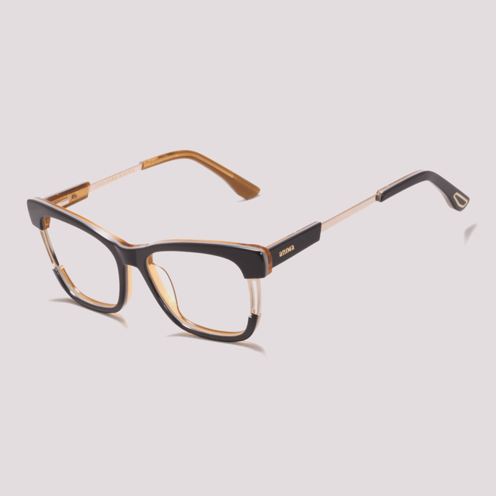 Anima Sou Alegre H01 Preto e Marrom - Grau - 53 mm