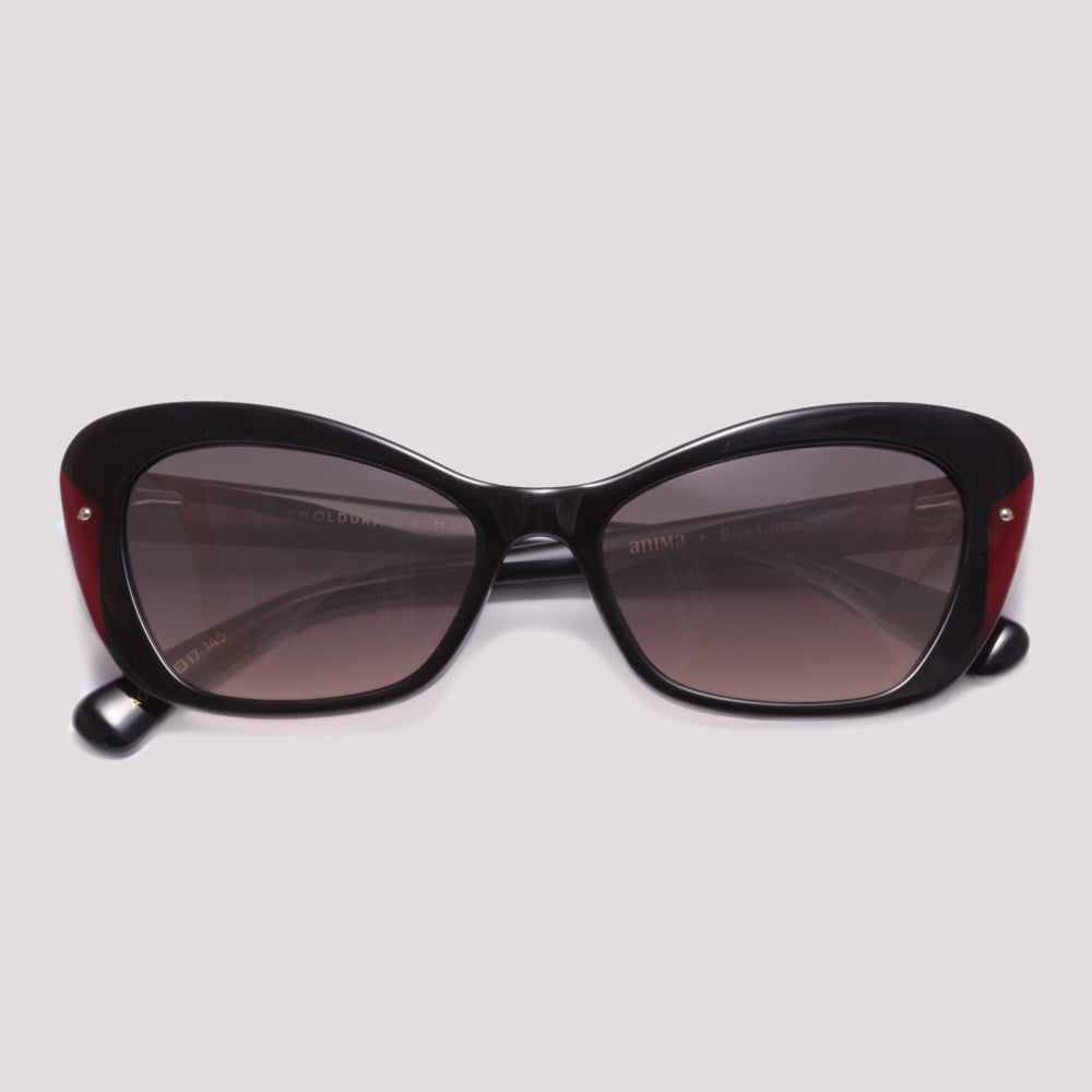 Anima Sou Gata A01 Preto Brilho Preto Degradê - Sol - 54 mm
