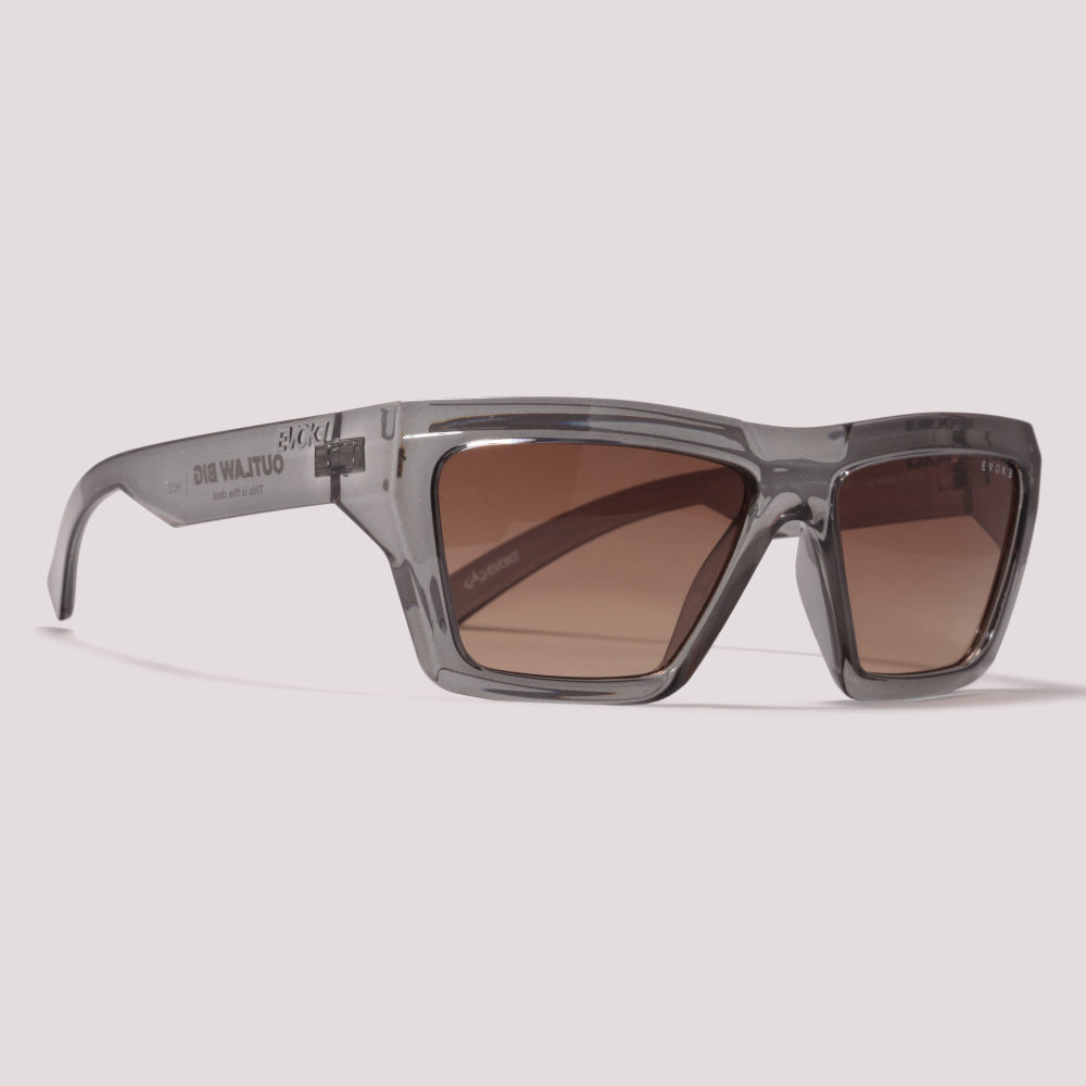 Evoke Outlaw Big H02 Crystal Gray Brown - Sol - 57 mm