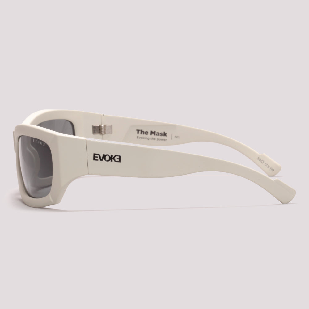 Evoke The Mask N11 Off White Fosco Preto -  Sol - 59 mm
