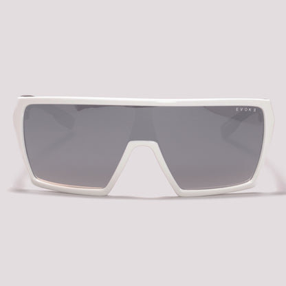 Evoke Bionic Alfa BA01S White Shine Temple Matte Black - Sol - 130 mm