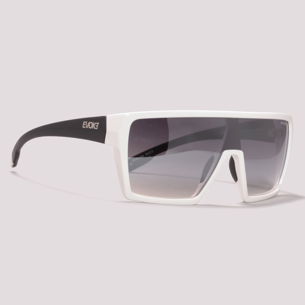 Evoke Bionic Alfa BA01S White Shine Temple Matte Black - Sol - 130 mm