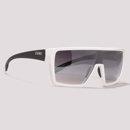 Evoke Bionic Alfa BA01S White Shine Temple Matte Black - Sol - 130 mm