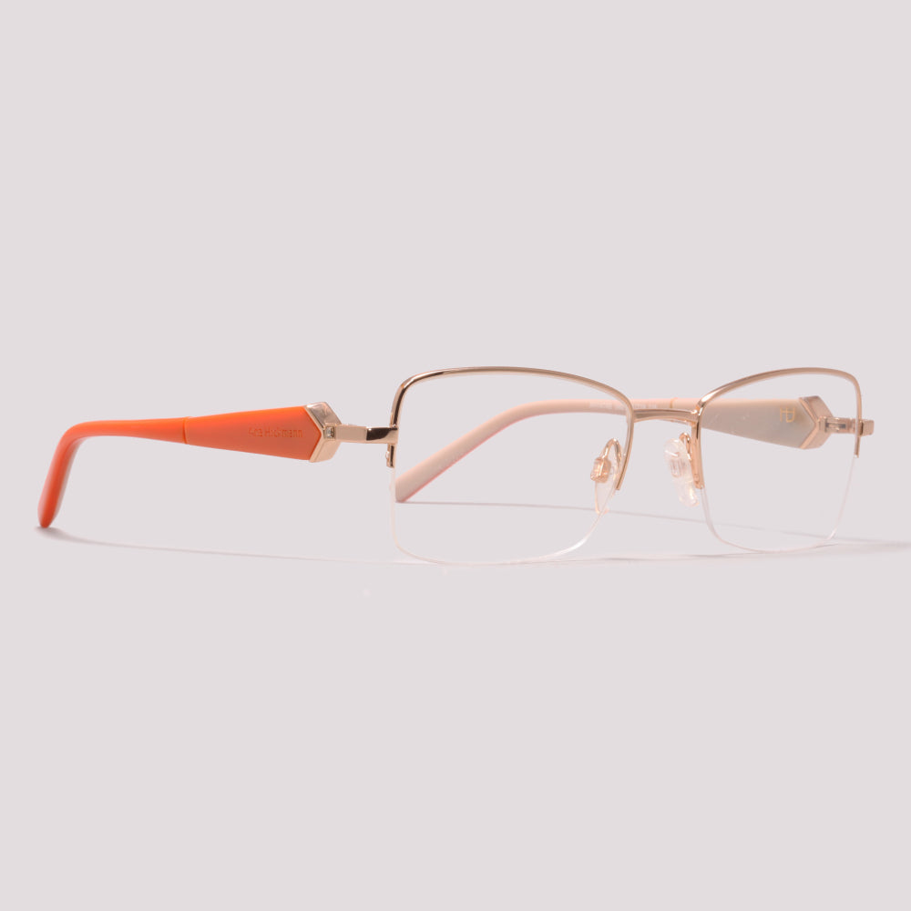 Ana Hickmann AH1474B 04B Dourado E Laranja Brilho - Grau - 54 mm