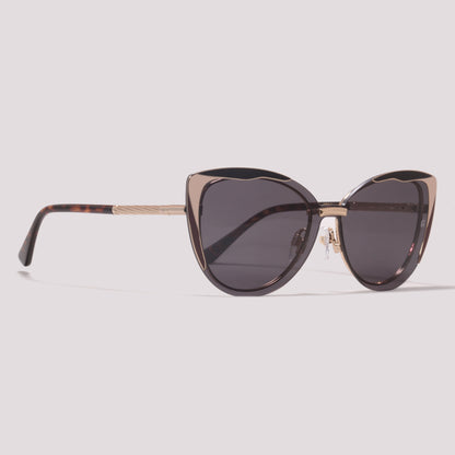 Ana Hickmann Vivi 1 Clip on 04A Dourado Brilho Preto - Grau - 53 mm