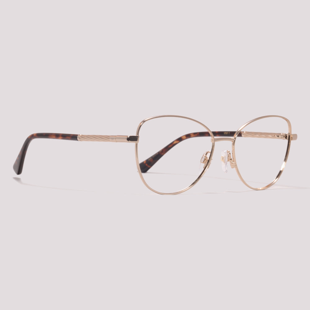 Ana Hickmann Vivi 1 Clip on 04A Dourado Brilho Preto - Grau - 53 mm