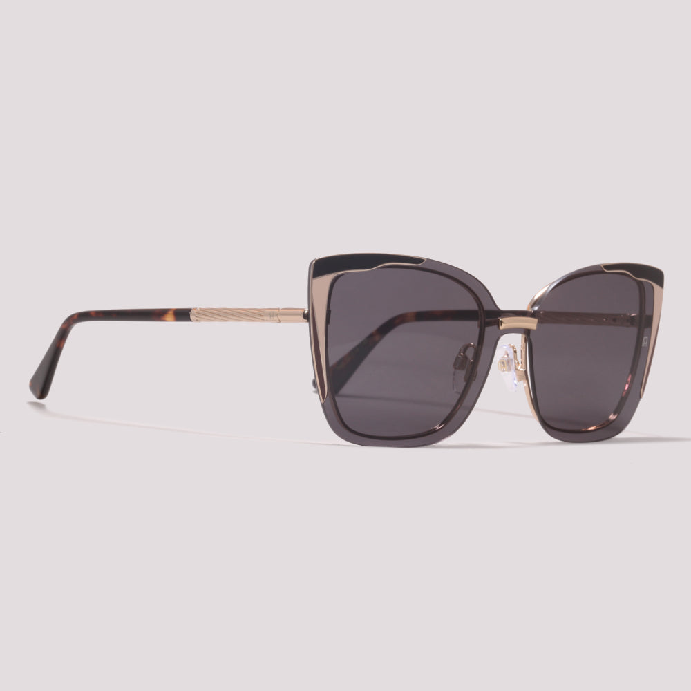 Ana Hickmann Vivi 2 Clip on 04A Dourado Brilho Preto - Grau - 54 mm