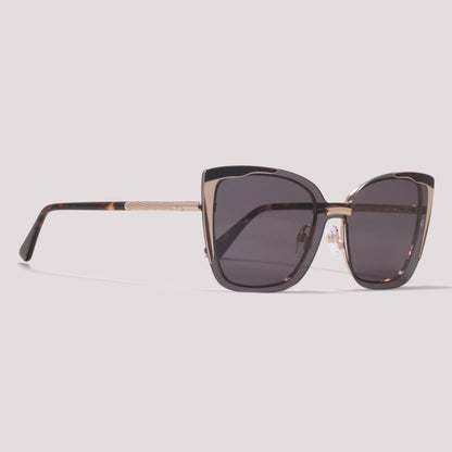 Ana Hickmann Vivi 2 Clip on 04A Dourado Brilho Preto - Grau - 54 mm