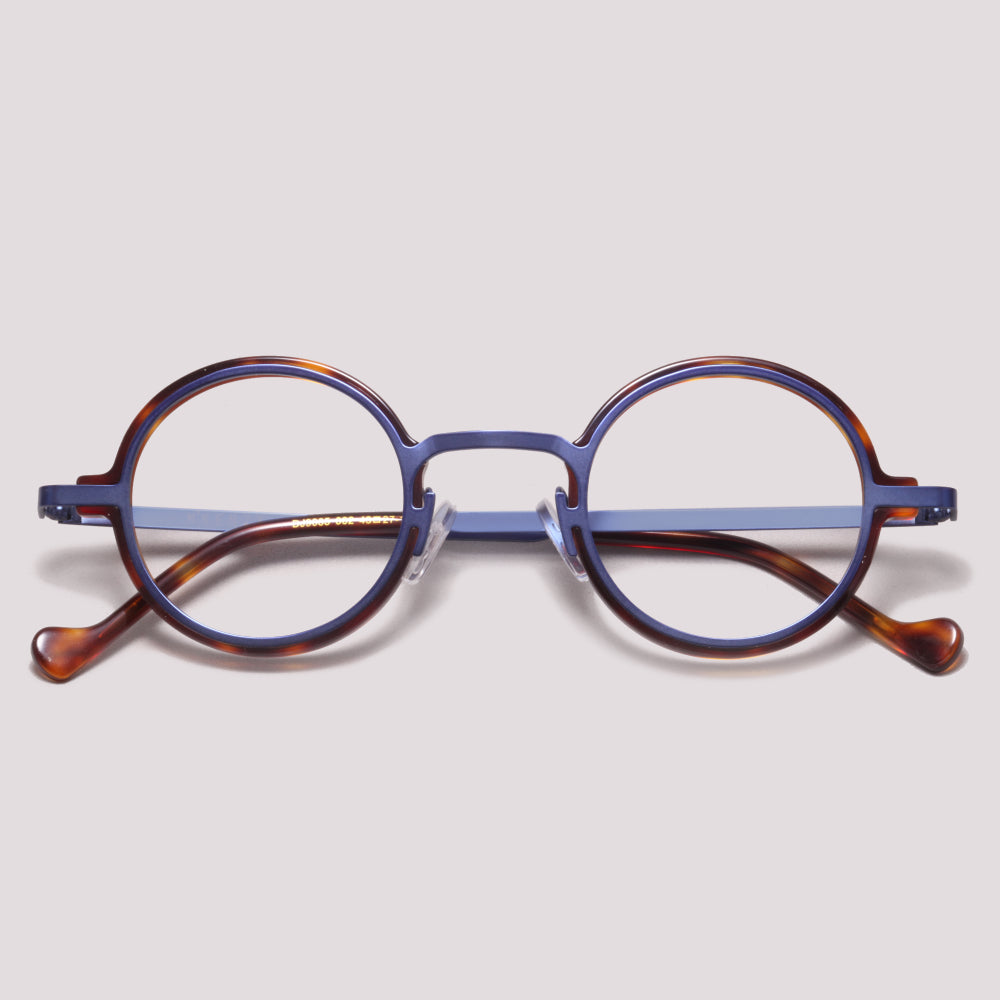 M'KENZY DJ9035 Azul Fosco e Marrom Mesclado - Grau - 43 mm