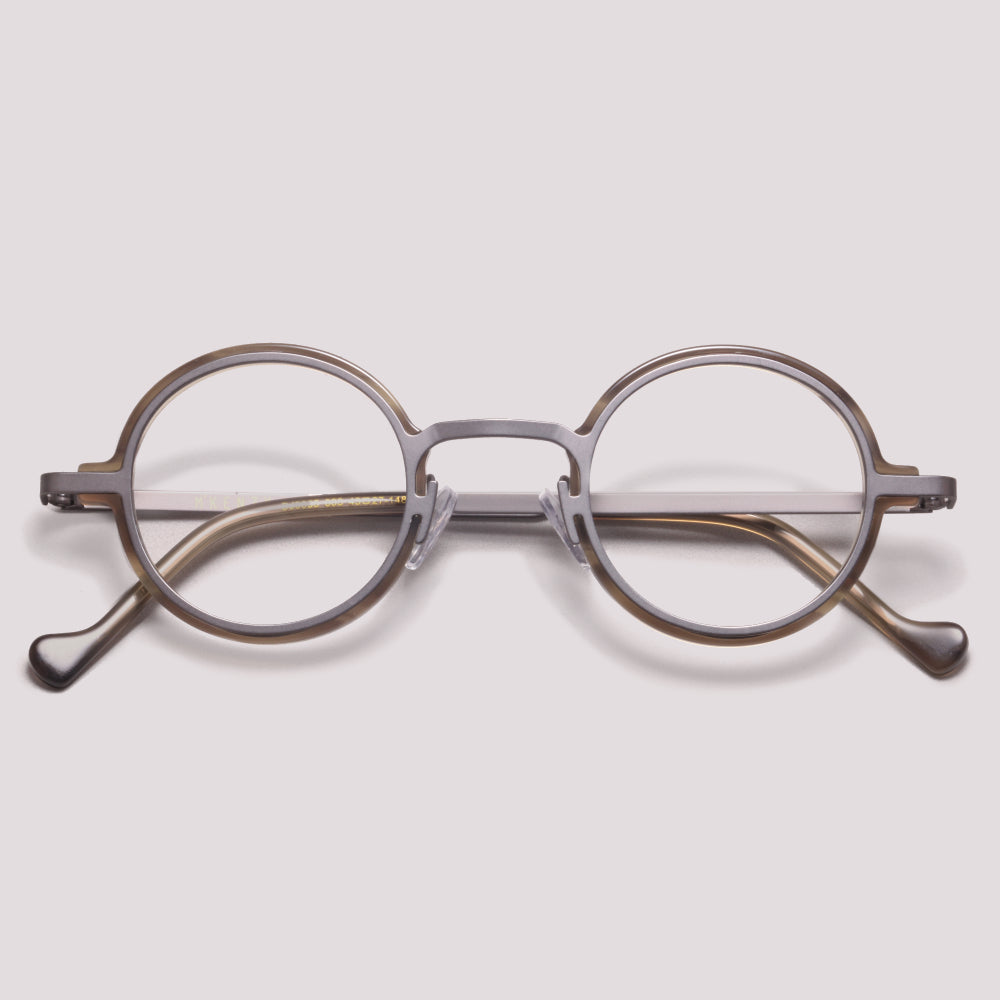 M'KENZY DJ9035 Cinza Mesclado e Fosco - Grau - 43 mm