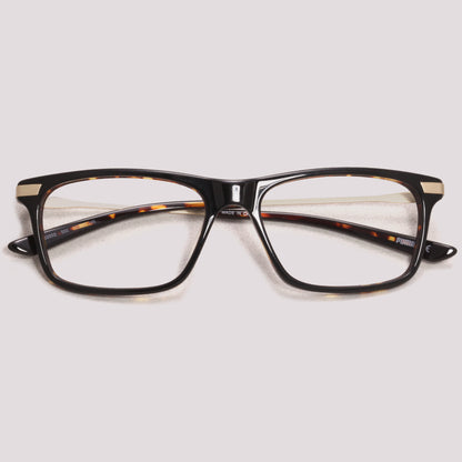 Puma PU0205O 002 Preto e Marrom Mesclado - Grau - 55 mm