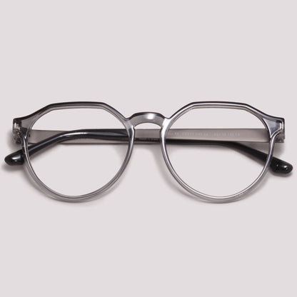 Colcci Noa RX Cinza Translúcido - Grau - 54 mm