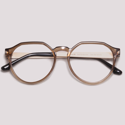 Colcci Noa RX Marrom Translúcido - Grau - 54 mm