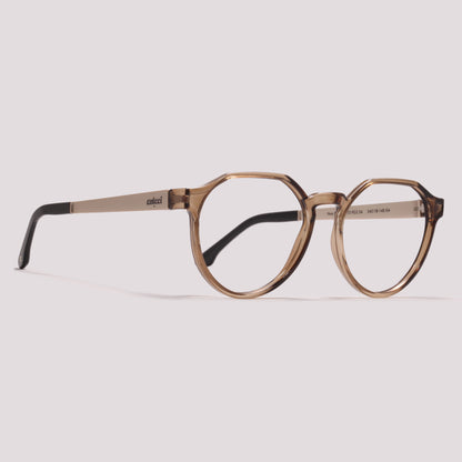 Colcci Noa RX Marrom Translúcido - Grau - 54 mm