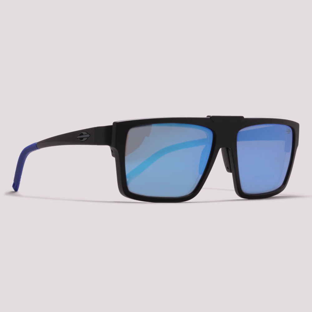 Mormaii Hover Air Clip on Preto Fosco e Azul/ Azul Espelhado - Grau - 56 mm