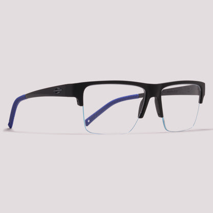 Mormaii Hover Air Clip on Preto Fosco e Azul/ Azul Espelhado - Grau - 56 mm